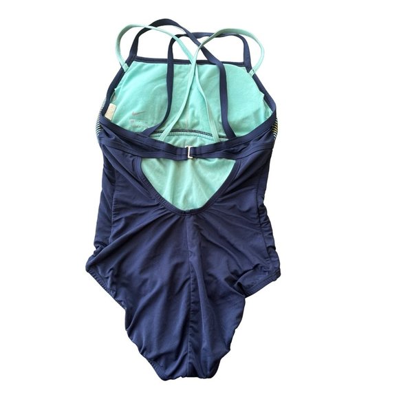 NIKE BLUE TEAL SWIMSUIT SIZE SMALL | G1 - Picture 4 of 4